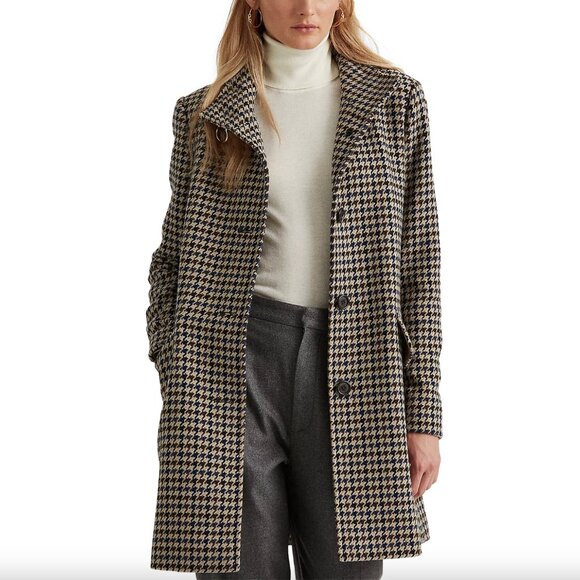 Lauren Ralph Lauren wool blend reefer coat - Picture 2 of 2